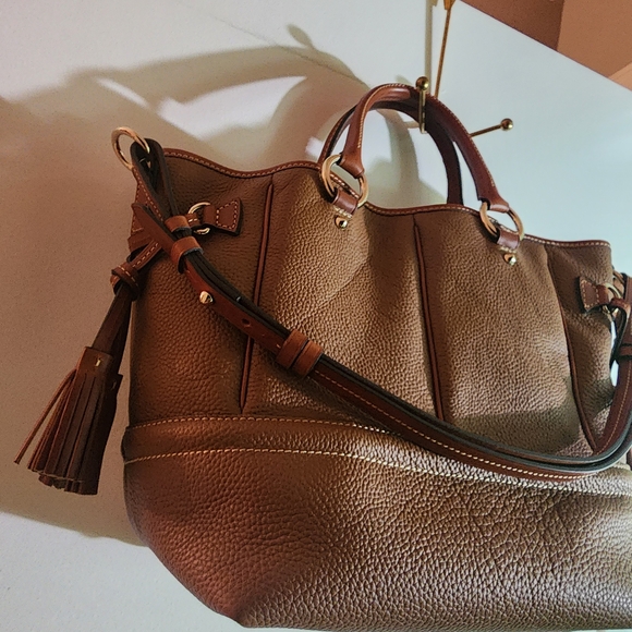 Dooney & Bourke Florentine Buckley Brown Leather Handbag - Picture 8 of 12